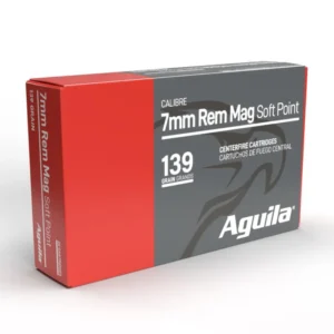 Aguila Rifle Ammunition 7mm Rem Mag 139 gr SP 3140 fps 20/ct